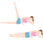 太もも痩せ(外側)のダイエット筋トレ「横足パカ」