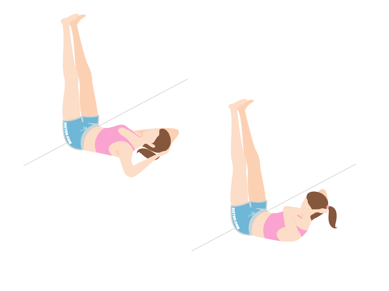 お腹痩せのダイエット筋トレ「カベ腹筋」