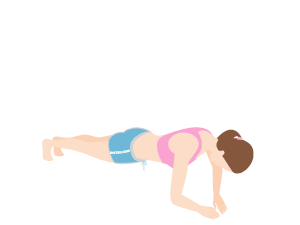 バストアップ・二の腕とお腹痩せの筋トレ「ナロー・プッシュアップ」のやり方