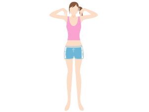 二の腕痩せのエクササイズ「肩回し（内側）」のやり方