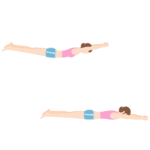 背中痩せの筋トレ「スーパーマン」