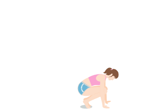 脂肪燃焼＆全身痩せのダイエット運動「バーピー（簡単バージョン）」のやり方