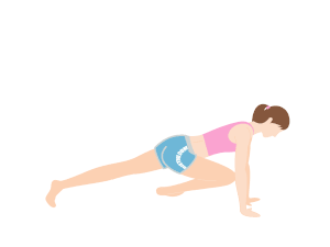 「クロスボディ・マウンテンクライマー」のやり方