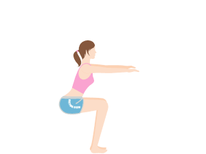 太もも痩せのダイエット筋トレ「ナロー・スクワット」のやり方