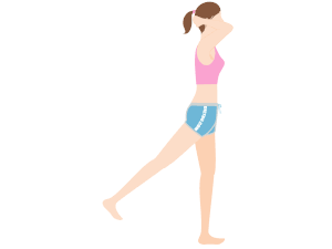 裏もも痩せのダイエット筋トレ「後ろ足上げ」のやり方