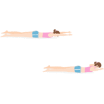 背中痩せの筋トレ「スーパーマン・プルダウン（ふつう）」