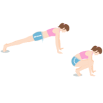 お尻痩せと太もも痩せの筋トレ「ジャンプ・マウンテンクライマー」