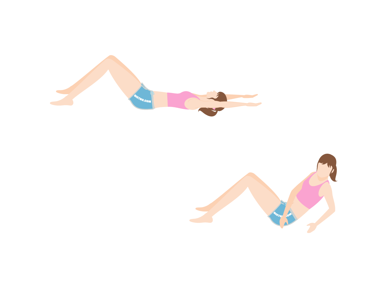 くびれとお腹痩せのダイエット筋トレ「ツイスト・シットアップ」