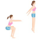 下半身全体のエクササイズ「スクワット・ジャンプ」