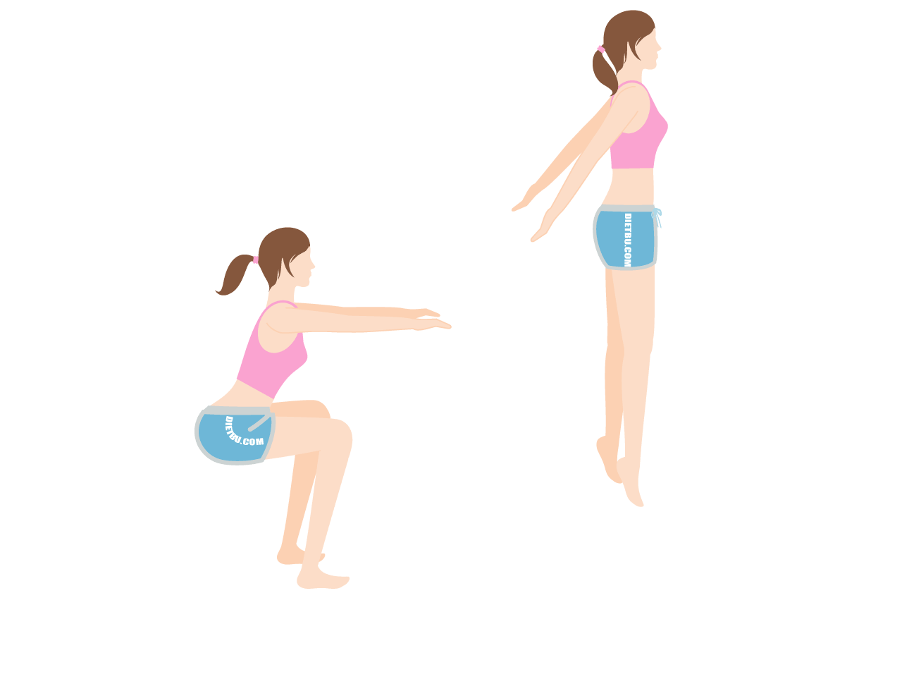 下半身全体のエクササイズ「スクワット・ジャンプ」