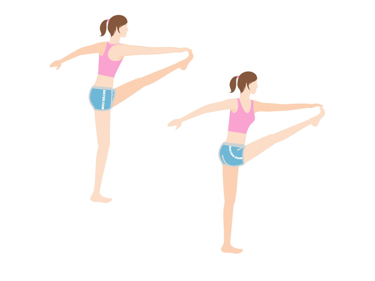 太もも痩せのダイエット筋トレ「前足上げ」