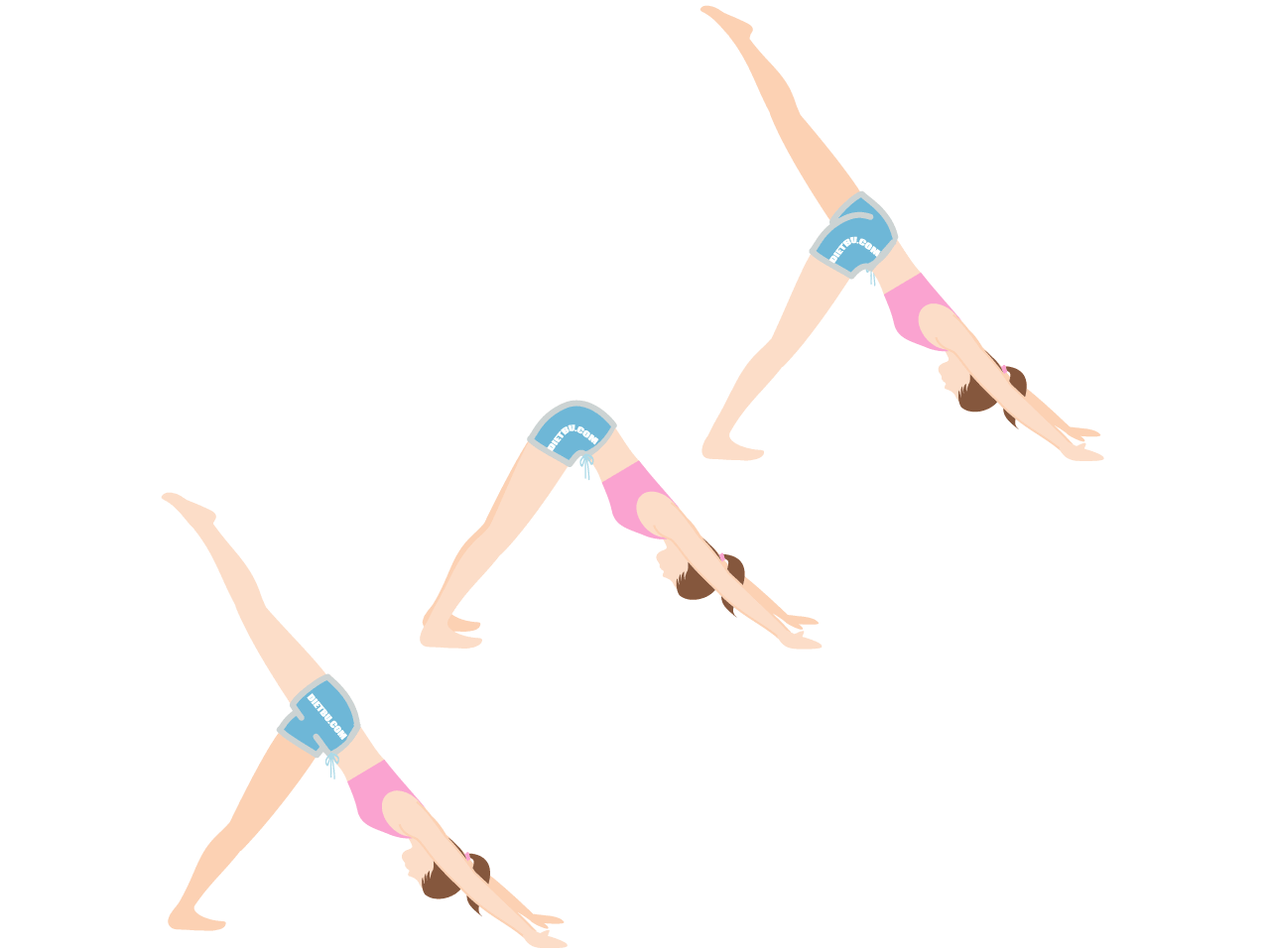 全身痩せのダイエット運動「ワンレッグ・ダウンドッグ」