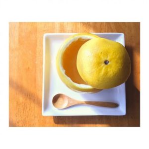 グレープフルーツをおやつ代わりに