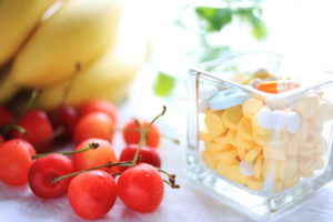 フルーツとサプリメント