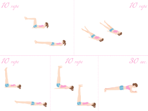 たった10分！「下腹痩せ」の筋トレ セットメニュー