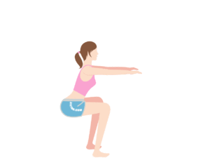 太もも痩せの筋トレ「スクワット」のやり方