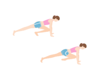 くびれの筋トレ「クロスボディ・マウンテンクライマー」